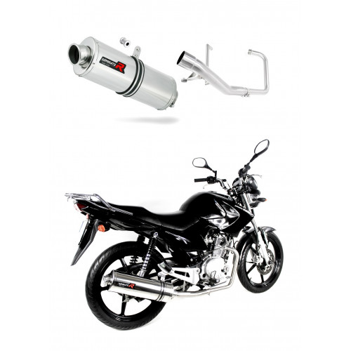 YBR 125 Exhaust FULL SYSTEM Silencer OVAL 2009 - 2018