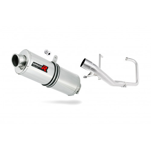 YBR 125 Exhaust FULL SYSTEM Silencer OVAL 2000 - 2008