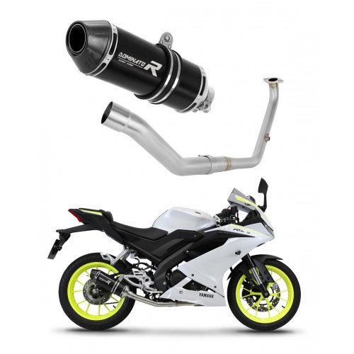 Dominator - Yamaha YZF R125 2021 - 2022 Teljes kipufogó rendszer HP3 BLACK
