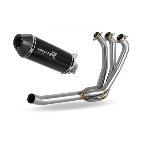 Dominator - Yamaha XSR 900 2022 - 2023 Low Level Teljes kipufogó rendszer, összekötőcső + kipufogó HP3 BLACK + dB killer