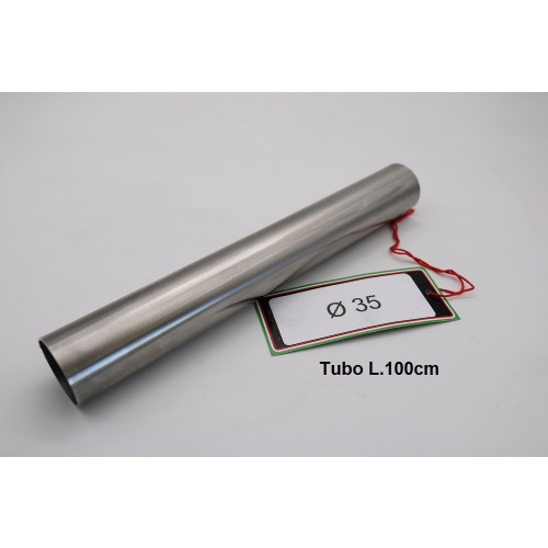 GPR - Cafè Racer Tubo inox D. 35mm X 1mm L.1000mm Tubo inox D. 35mm X 1mm L.1000mm