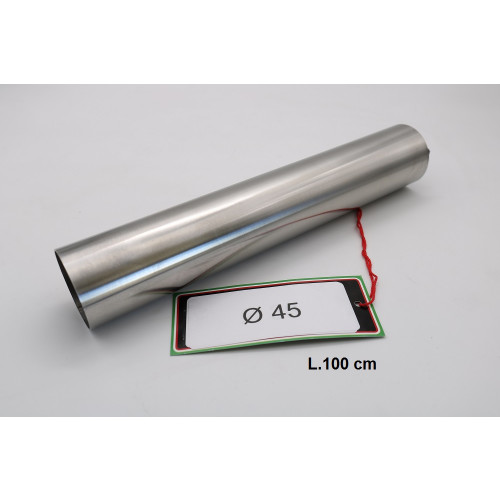 GPR - Cafè Racer Tubo inox D. 45mm X 1mm L.1000mm Tubo inox D. 45mm X 1mm L.1000mm