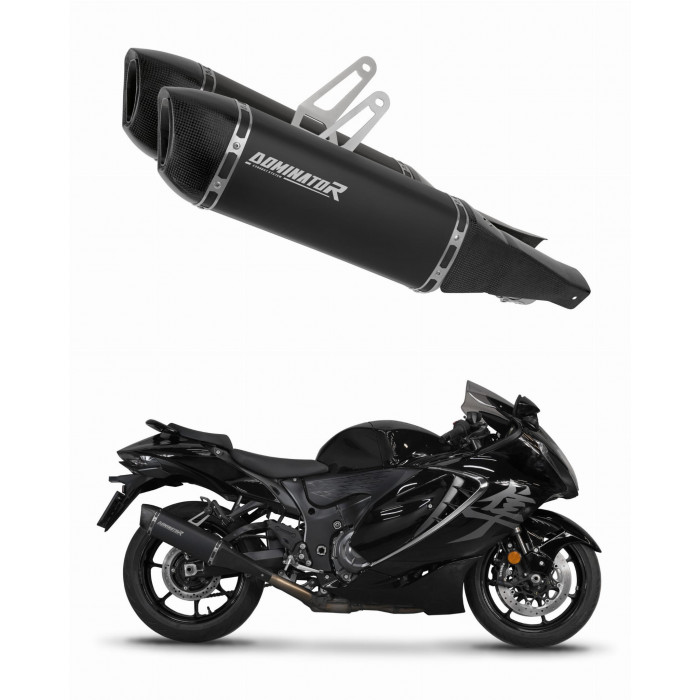 Suzuki GSX 1300 R Hayabusa 2021 - 2026 Dominator kipufogó HP6 BLACK + dB killer