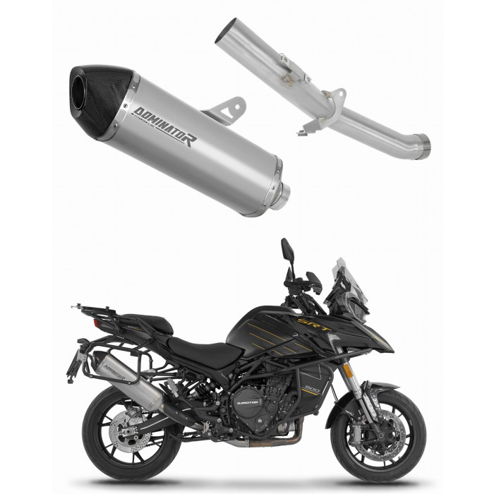 QJMOTOR SRT 900 S / SX 2025 - 2026 Exhaust Silencer Muffler Titanium HP7 + dB killer