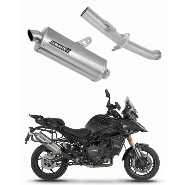 QJMOTOR SRT 900 S / SX 2025 - 2026 Exhaust Silencer Muffler P7 + dB killer kipufogó