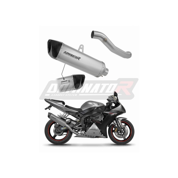 Yamaha YZF R1 1000 RN09 2002 - 2003 E-jeles Dominator kipufogó Titanium HP6