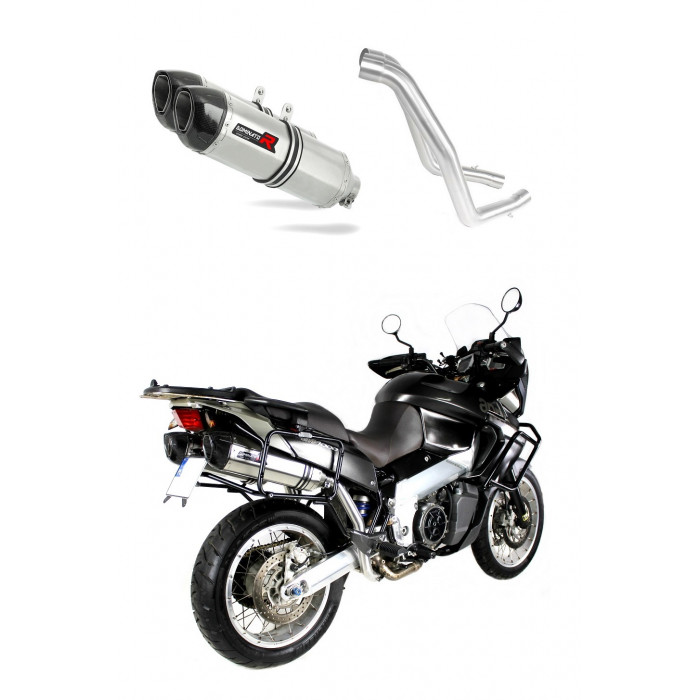 Aprilia ETV 1000 Caponord 2001 - 2004 Dominator kipufogó HP1 + dB killer medium