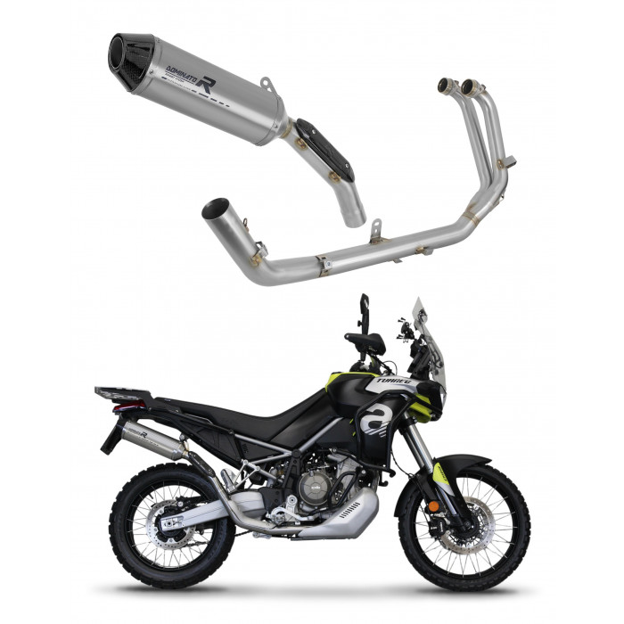 Aprilia Tuareg 660 2021 - 2023 Dominator teljes kipufogó rendszer Silencer Titanium HP3 + dB killer medium