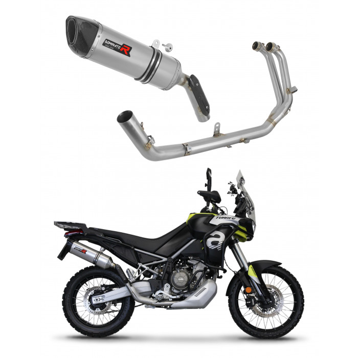 Aprilia Tuareg 660 2021 - 2023 Dominator teljes kipufogó rendszer Collector Silencer HP6 + dB killer medium