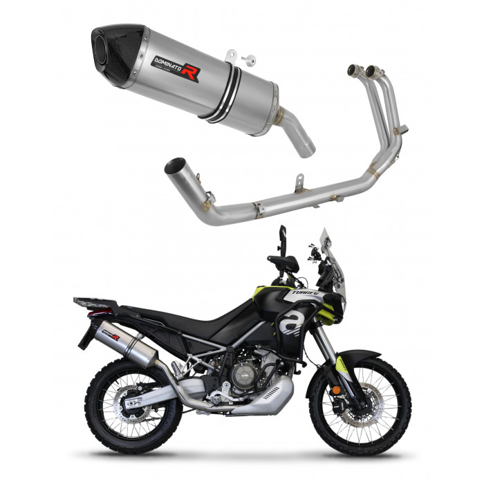 Aprilia Tuareg 660 2021 - 2023 Dominator teljes kipufogó rendszer Collector Silencer HP7 + dB killer medium