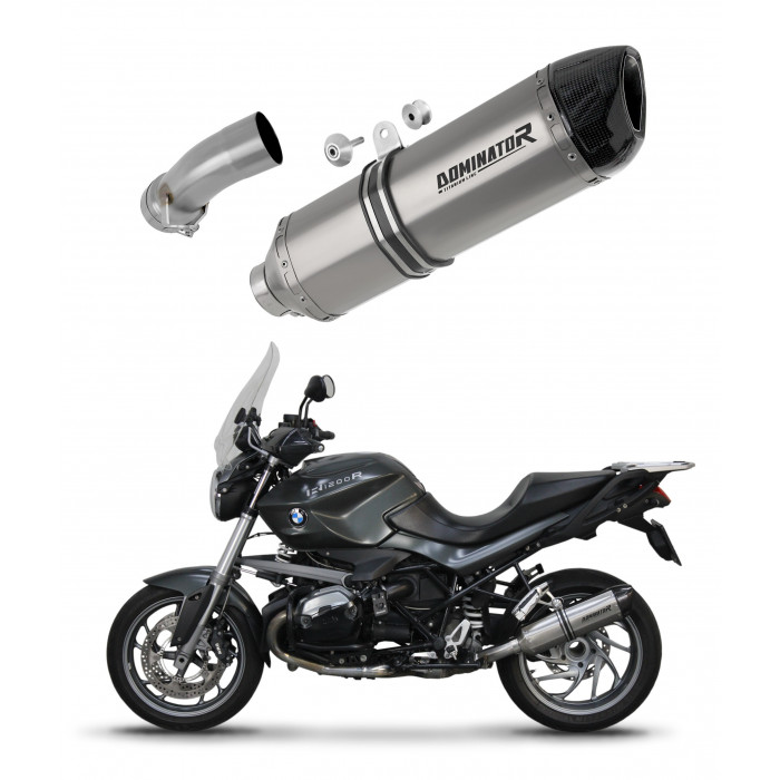 BMW R1200R 2010 - 2014 Dominator kipufogó Titanium HP1 + dB killer medium