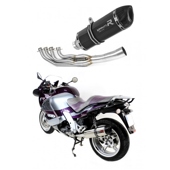 BMW K1200RS 1997 - 2000 Dominator teljes kipufogó rendszer Collector Silencer HP1 BLACK + dB killer medium