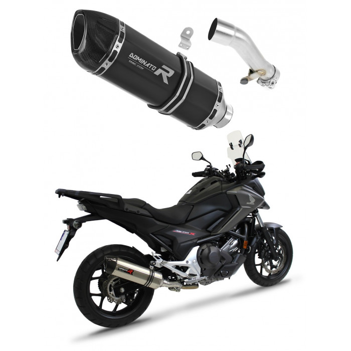 Honda NC 700 / 750 S 2012 - 2020 Dominator kipufogó HP1 BLACK + dB killer medium