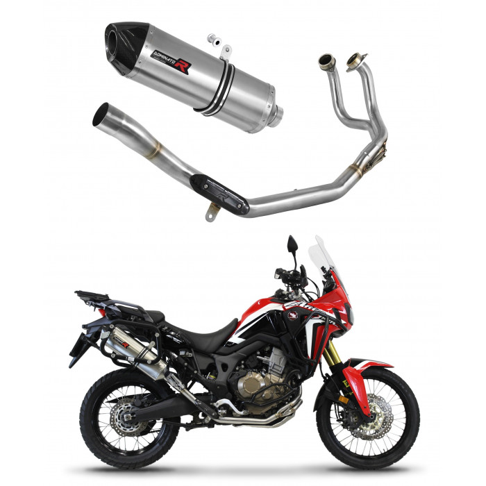 Honda CRF 1000L Africa Twin 2016 - 2019 Dominator teljes kipufogó rendszer Collector Silencer HP7 + dB killer medium