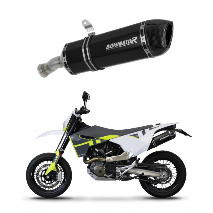 Dominator - Husqvarna 701 ENDURO 2021 - 2023 kipufogó HP1 BLACK + dB killer