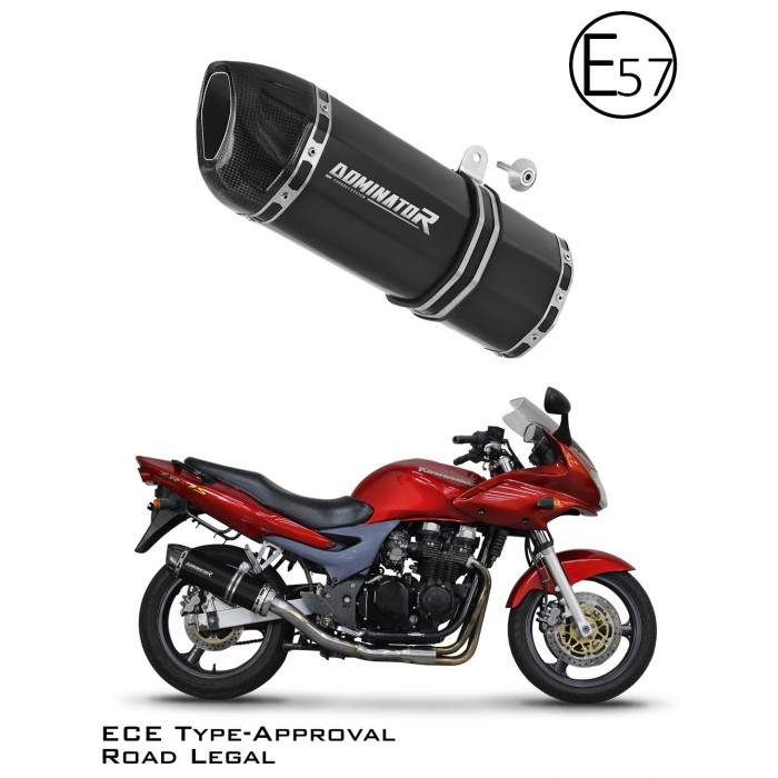 Dominator - Kawasaki ZR7 / ZR7S 1999 - 2004 EU Approved kipufogó HP1 BLACK