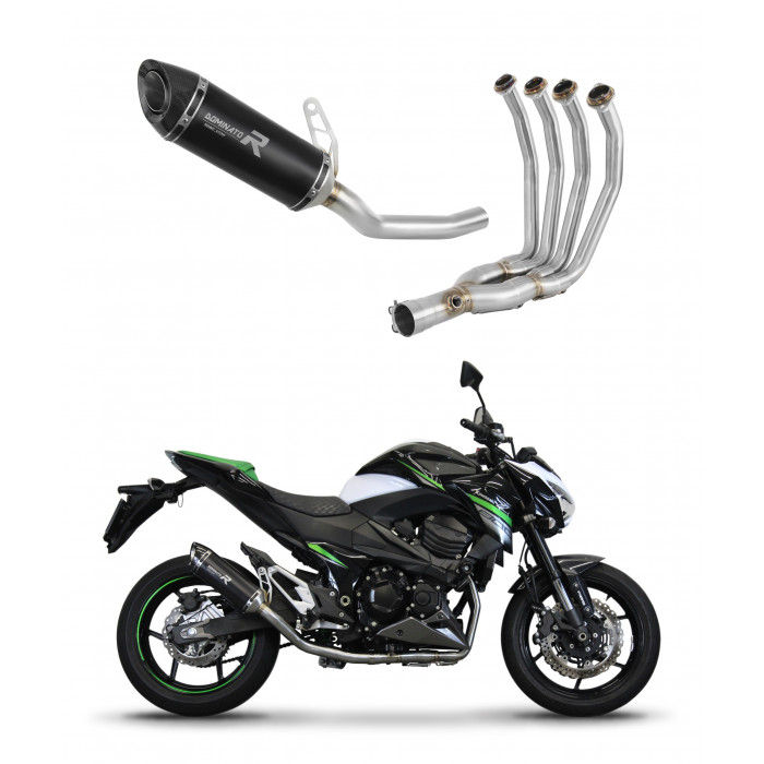 Kawasaki Z800 2013 - 2016 Dominator teljes kipufogó rendszer Collector Silencer HP8 BLACK + dB killer medium