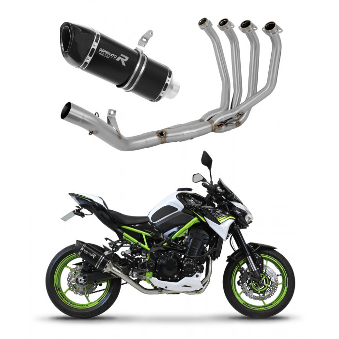 Dominator - Kawasaki Z 900 2020 - 2023 Teljes kipufogó rendszer, összekötőcső + kipufogó HP6 BLACK