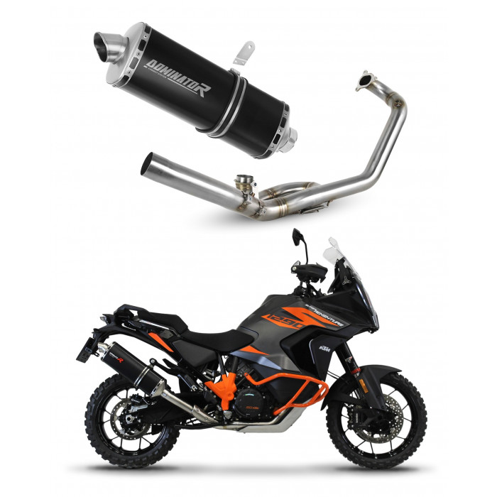 KTM 1290 Super Adventure 2021 - 2024 Dominator teljes kipufogó rendszer Collector Silencer P7 BLACK + dB killer medium