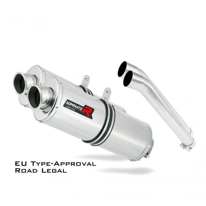 DL 1000 V-STROM E-jeles Dominator kipufogó OVAL 2002 - 2012