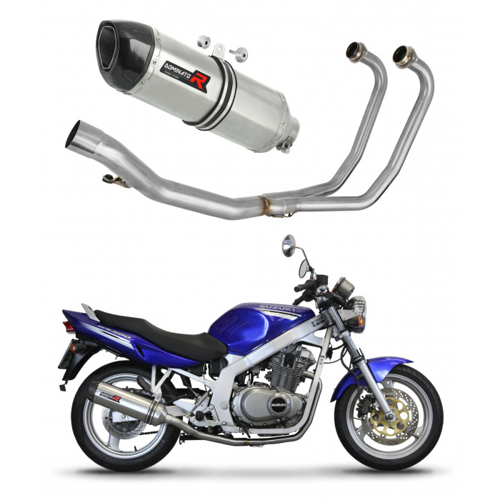 Suzuki GS 500E 1989 - 2009 Dominator teljes kipufogó rendszer Collector Silencer HP1 + dB killer medium