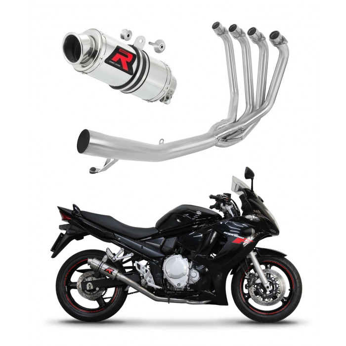 Dominator - Suzuki GSXF 650 2007 - 2016 Teljes kipufogó rendszer, összekötőcső + kipufogó GP1 + dB killer