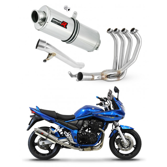 Suzuki GSF 650 BANDIT N / S 2005 - 2006 Dominator teljes kipufogó rendszer Collector Silencer OV + dB killer medium