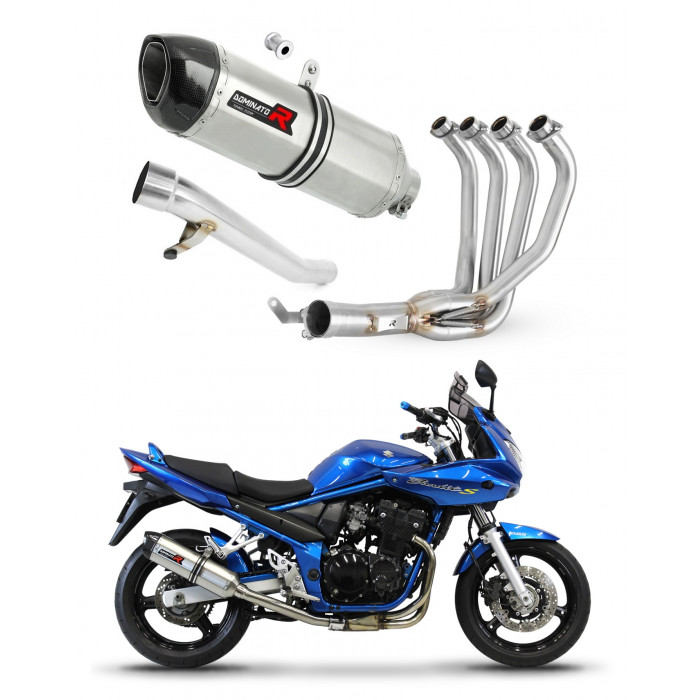 Suzuki GSF 650 BANDIT N / S 2005 - 2006 Dominator teljes kipufogó rendszer Collector Silencer HP1 + dB killer medium