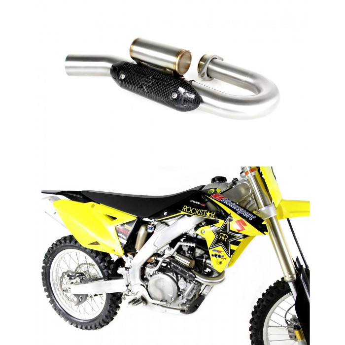RMZ RM-Z 450 Exhaust Header pipe with PowerBomb 2013 - 2018