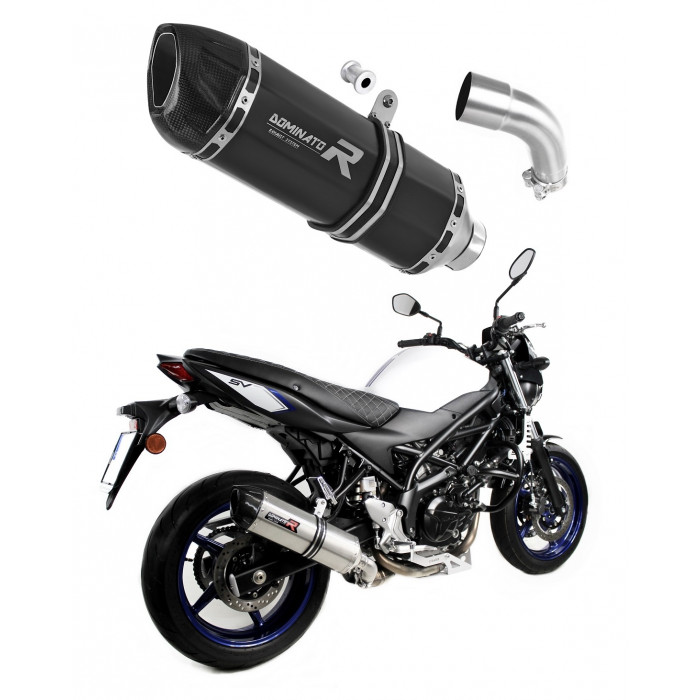 Suzuki SV 650 2016 - 2023 Dominator kipufogó HP1 BLACK + dB killer medium