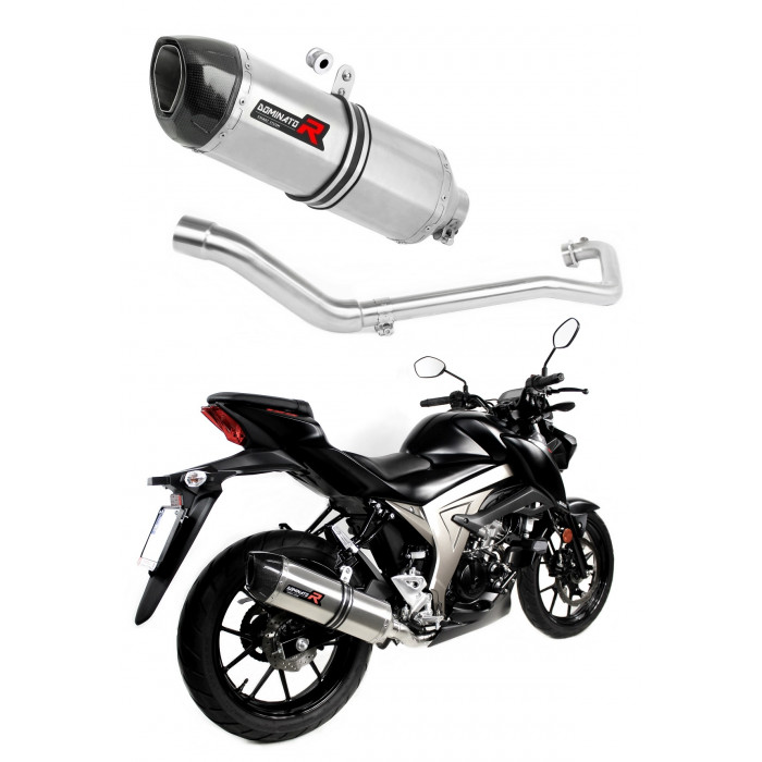 Suzuki GSX S 125 2017 - 2019 Dominator teljes kipufogó rendszer Collector Silencer HP1 + dB killer medium