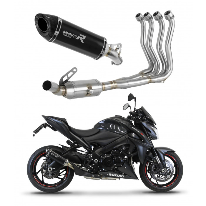 Suzuki GSX-S 1000 / F 2015 - 2020 Dominator teljes kipufogó rendszer Collector Silencer HP8 BLACK + dB killer medium