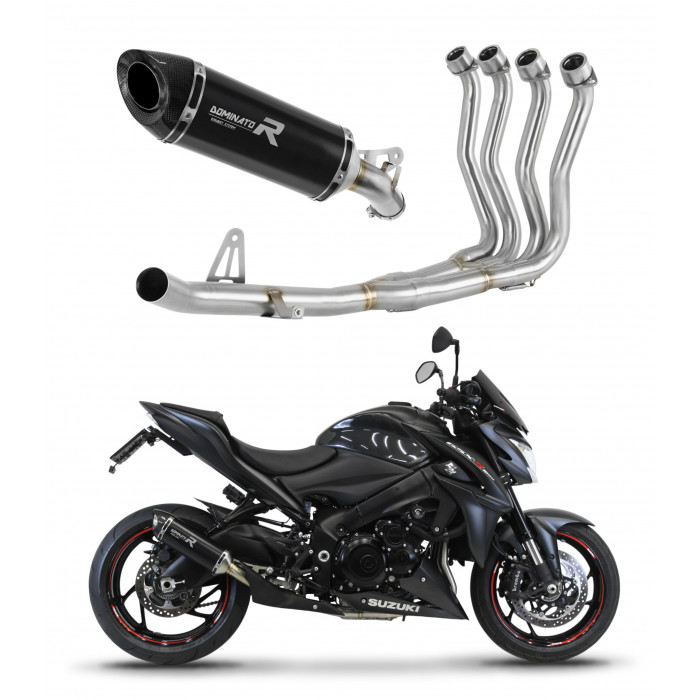 Suzuki GSX-S 1000 / F 2015 - 2020 Dominator teljes kipufogó rendszer Collector Silencer HP8 BLACK + dB killer medium