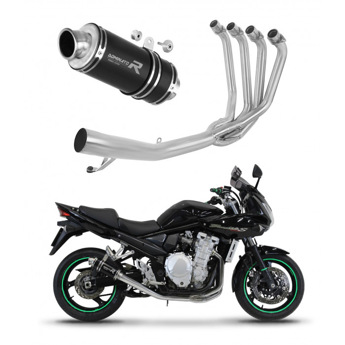 Suzuki GSF 1250 N / S BANDIT 2007 - 2016 Dominator teljes kipufogó rendszer Collector Silencer GP1 BLACK + dB killer medium