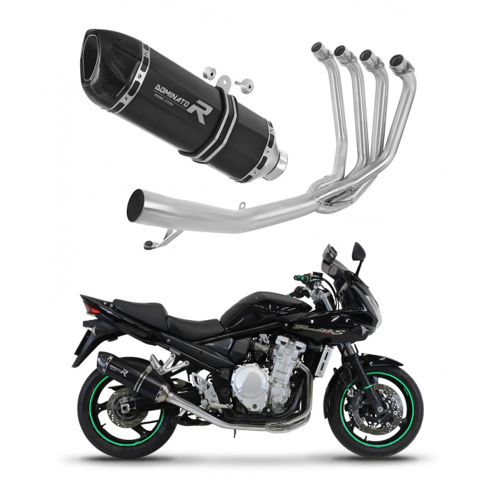 Suzuki GSF 1250 N / S BANDIT 2007 - 2016 Dominator teljes kipufogó rendszer Collector Silencer HP1 BLACK + dB killer medium
