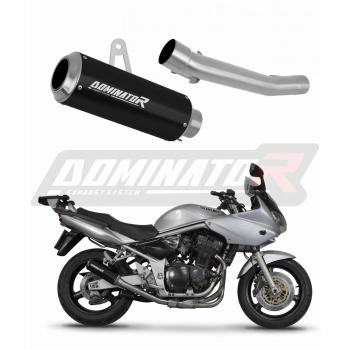 Dominator - Suzuki GSF BANDIT 600 2000 - 2004 Exhaust Silencer Muffler GP BLACK