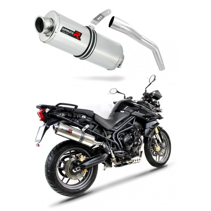 Triumph TIGER 800 XC XR 2011 - 2014 Dominator kipufogó OV + dB killer medium