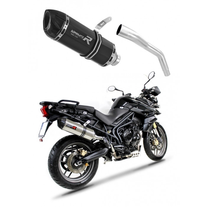 Triumph TIGER 800 XC XR 2011 - 2014 Dominator kipufogó HP1 BLACK + dB killer medium