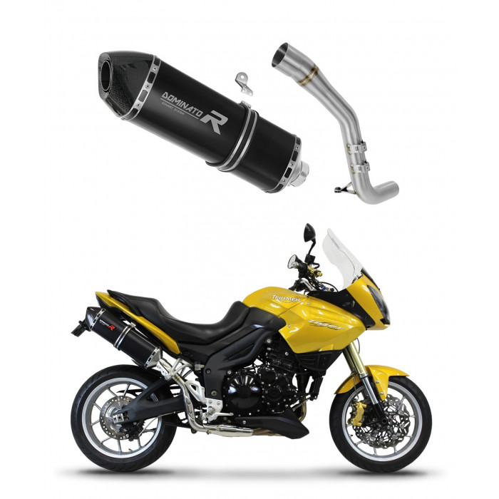Triumph Tiger 1050 2006 - 2012 Dominator kipufogó HP7 BLACK + dB killer medium