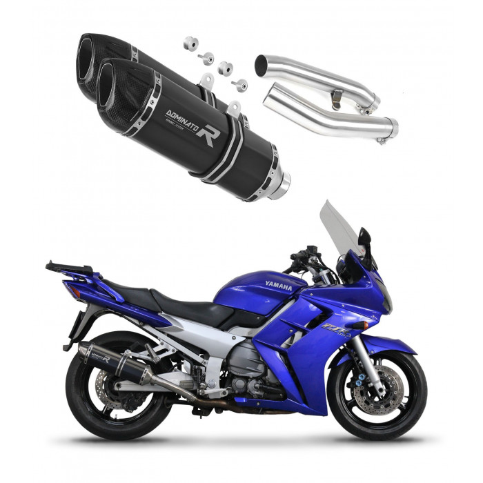 Yamaha FJR 1300 Dominator kipufogó HP1 BLACK + dB killer medium