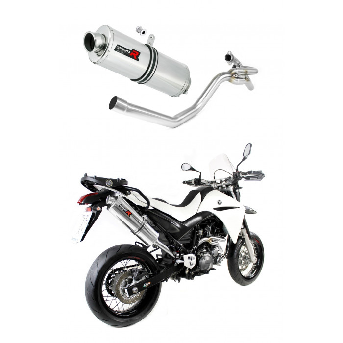 Yamaha XT 660 X 2004 - 2016 side manifold 2 in 1 Dominator kipufogó OV + dB killer medium