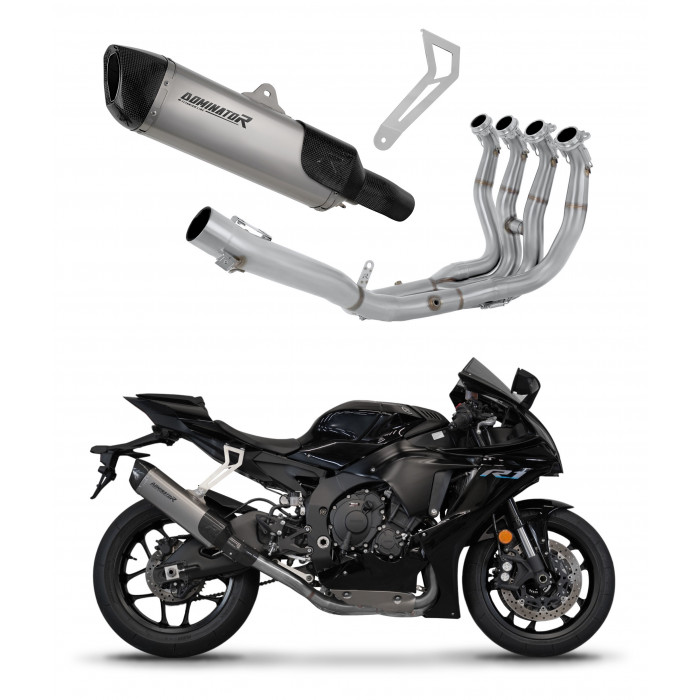 YZF R1 1000 RN49 2017 - 2019 Dominator teljes kipufogó rendszer Race HP6 Titanium + dB killer