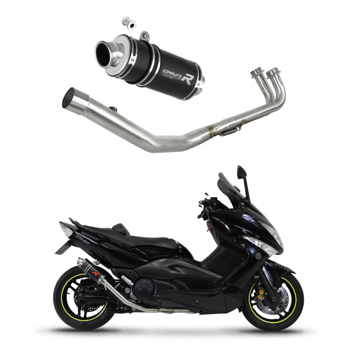 Yamaha T-MAX 500 2008 - 2011 Dominator teljes kipufogó rendszer Collector Silencer GP1 BLACK + dB killer medium