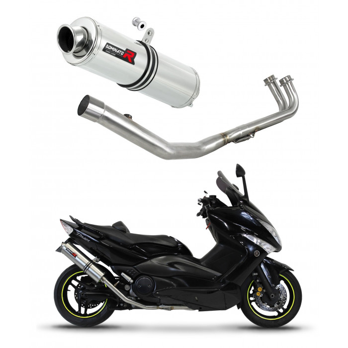 Yamaha T-MAX 500 2008 - 2011 Dominator teljes kipufogó rendszer Collector Silencer ST + dB killer medium