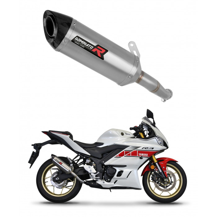 Yamaha YZF-R3 2019 - 2024 Dominator kipufogó HP8 + dB killer medium