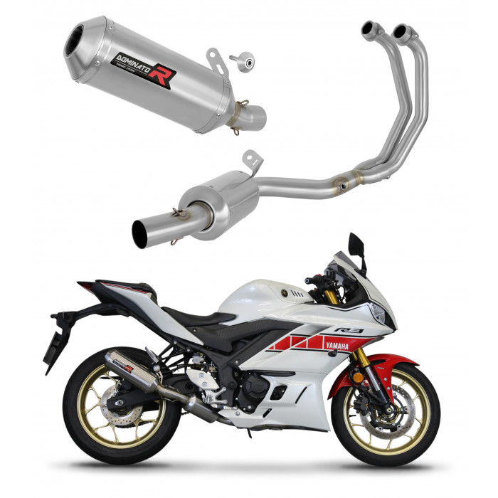 Yamaha YZF-R3 2019 - 2024 Dominator teljes kipufogó rendszer Collector Silencer OV G2 + dB killer medium