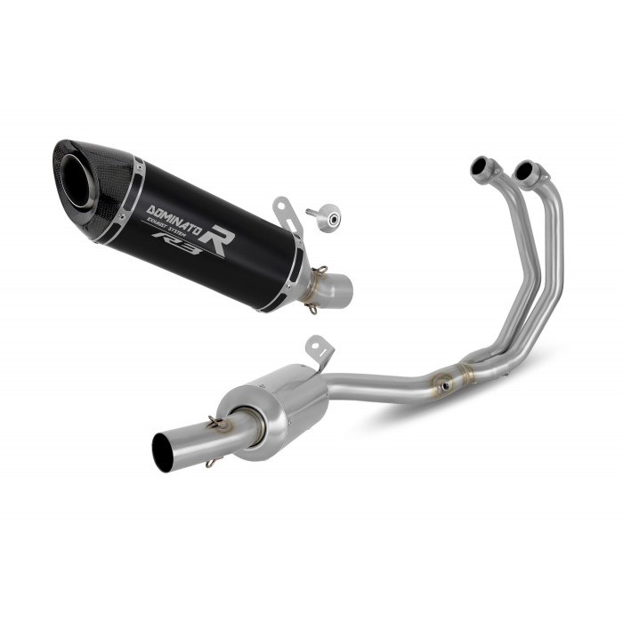 Yamaha MT-03 2020 - 2023 Dominator teljes kipufogó rendszer Collector Silencer HP8 BLACK + dB killer medium