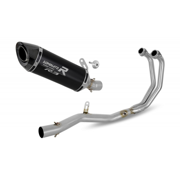 Yamaha MT-03 2020 - 2023 Dominator teljes kipufogó rendszer Collector Silencer HP8 BLACK + dB killer medium