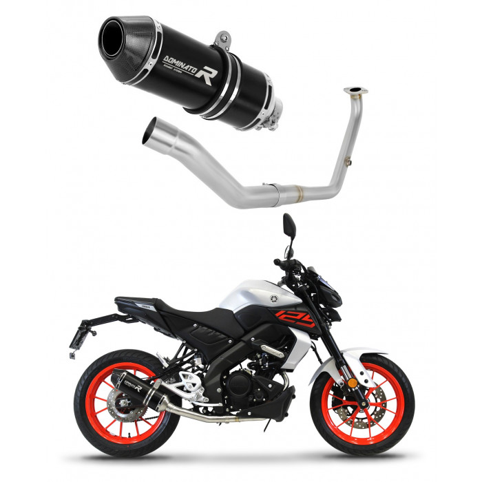 Dominator - Yamaha MT 125 2021 - 2022 Teljes kipufogó rendszer HP3 BLACK
