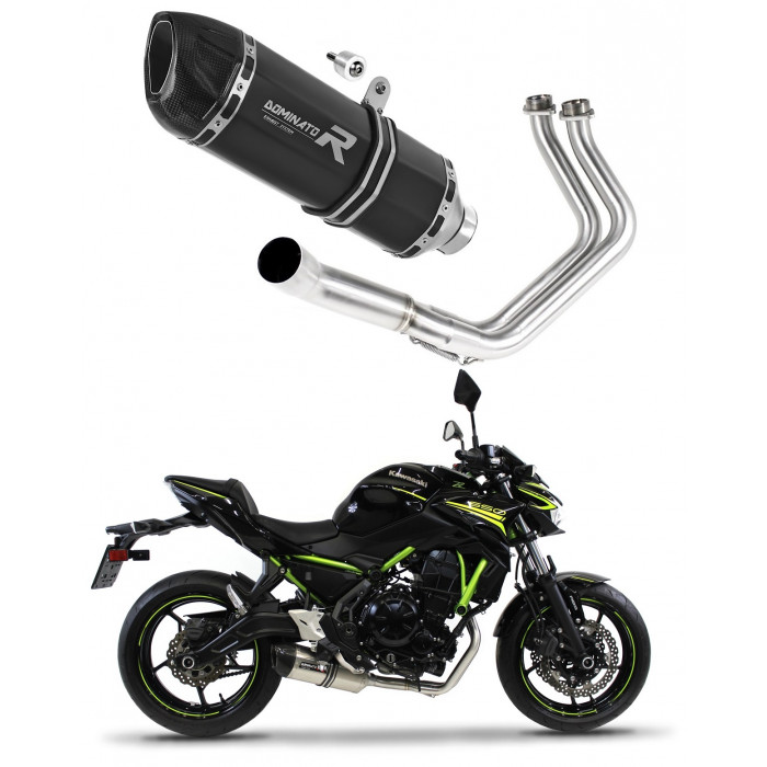 Kawasaki Z650 2017 - 2022 Teljes kipufogó rendszer HP1 BLACK